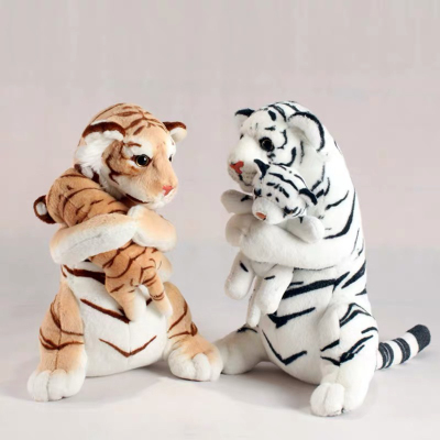 Artificial Tiger Doll Plush Toys Mother and Child Ragdoll Gift Creative Zodiac Tiger Home Decoration