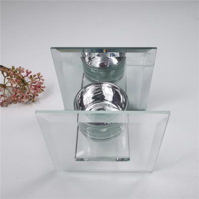 Home Furnishings Glass Candlestick Candle Holder Glass Crafts