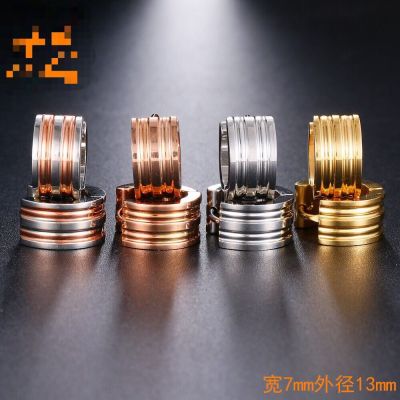 Cross-Border Hot New Unique Fashion European and American Big Brand Steel Studs High-End Men