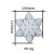 Elian DIY Epoxy Mold Snowflake Silicone Pendant Mold Making Frozen Snowflake Pendant