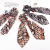 Amazon New Foreign Trade Fashion Leopard Print Streamer Hair Tie Square Scarf Elastic Band Hairband Jewelry Wholesale