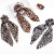 Amazon New Foreign Trade Fashion Leopard Print Streamer Hair Tie Square Scarf Elastic Band Hairband Jewelry Wholesale