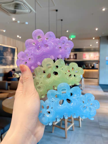 Drop-Resistant Barrettes Bath updo Hair Headwear Simple All-Match Back Head Ponytail Hairpin Clip Headwear Ornament Female