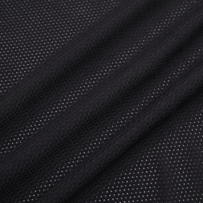Low Elastic Fine Mesh Polyester Sweat-Wicking Quick-Drying Mesh Fabric Sports School Uniform Shorts Fabric Wholesale