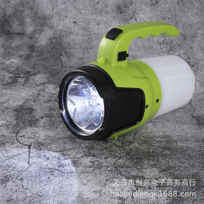 Factory Direct Sales Portable LED Power Torch Outdoor Charging Multifunctional Camping Lamp Remote Searchlight