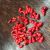 Dyed Coral Carving Ornament Accessories Half Hole Scattered Beads Wholesale DIY Handicraft Ornament Accessories