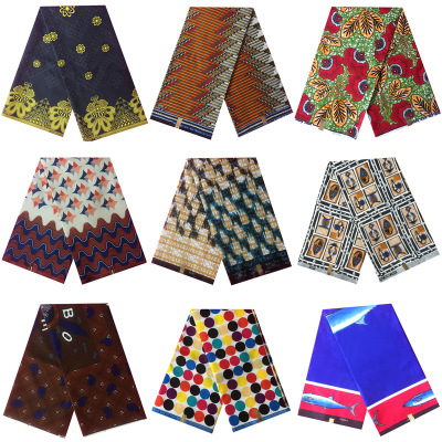 100% Polyester African Batik Printed Fabric Ankara Real Wax Africa Printed Fabric