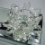 Home Furnishings Crystal Lotus Candlestick Candle Holder 3-Head Candlestick