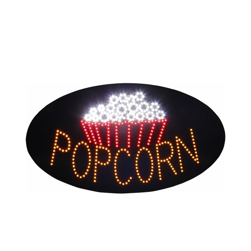 Customized LED Billboard Popcorn Logo light Sign Signboard