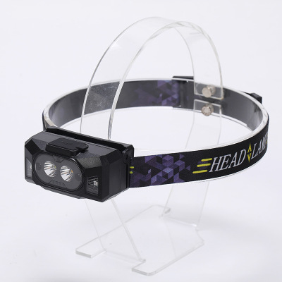 Cross-Border New Arrival Smart Headlight Outdoor Portable Major Headlamp Camping Led Waterproof Torch Factory Direct Sales