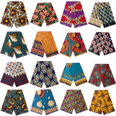 100% Polyester African Batik Printed Fabric Amazon Wish Cross-Border Foreign Trade Clothes Dutch Fabric DIY New