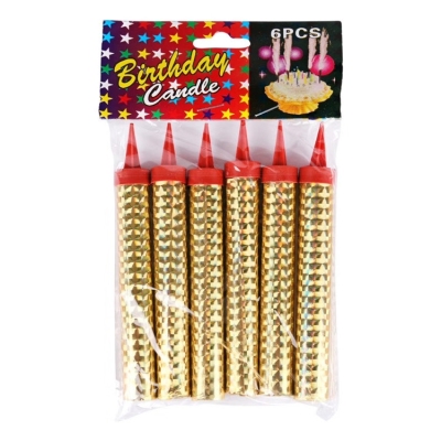 Factory Golden Colored Birthday Candle Internet Celebrity Birthday Cake Laser Cake Birthday Candle