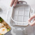 Factory Direct Creative Stainless Steel Lunch Box Simple Lunch Box Bento Bowl Multi-Color Chocolate Square Lunch Box