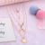 Retro Cool Multi-Layer Moon Wafer Pendant Necklace European and American Popular Fashion Ornament Accessories Wholesale