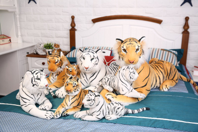 Plush Toy Doll Simulation Tiger Gift Home Photography Prop Decoration Chinese Zodiac Tiger Mascot