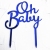 New Product Creative Oh Baby Series Acrylic Cake Insertion Birthday Party Dessert Bar Baking Cake Topper