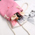 Small Bag Women's Crossbody Korean Style Student 2020 Soft and Adorable Japanese Style Fashion All-Match Cartoon Linen Shoulder Portable