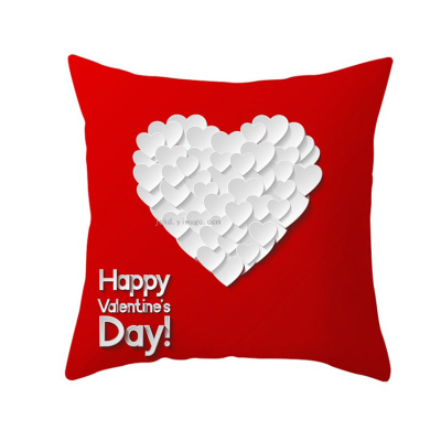 Cross-Border Best-Selling Instagram Pillow Case Customized Cushion Cover Wedding Home Furnishing Supplies for Valentine's Day Sofa Pillow Cases
