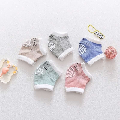 Cotton Children's Knee Pad Autumn Glue Dispensing Non-Slip Baby's Kneecap Mesh Breathable Sports Baby Crawling Kneecap