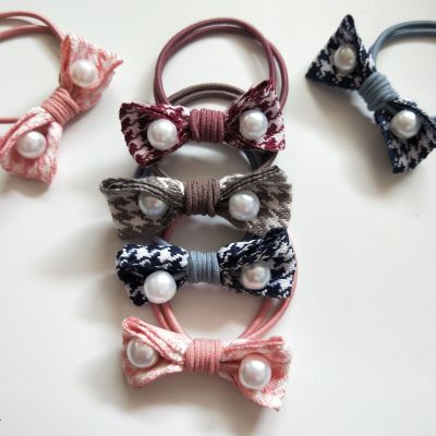 1 Yuan Shop Head Rope Bow Hair Rope Popular Ornament Wholesale Fabric Bowknot Headband 1 Yuan Wholesale