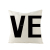 Linen Pillow Case Valentine's Day Letter Sofa Cushion Cover Customized Amazon Hot Home Ins Nordic Style