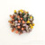 Bird Cage Headband Korean Style Colorful Beads Hair Band Double Strand Hair Rope Fashion Popular Rubber Band Internet Celebrity Square Beads Hair Band Stall Ornament