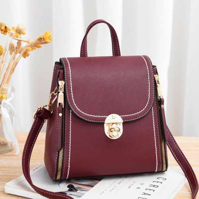 Factory Direct Sales Bag for Women 2020 New Autumn and Winter Fashion Trendy Simple and Portable Ins Super Hot Solid Color Backpack