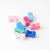DIY Children String Beads Accessories Color Bow Printing Point Wooden Bead Preschool Education Scattered Beads Wholesale Barrettes Accessories