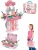 Xiongcheng Puzzle Play House Suitcase Tools, Medical Tools, Tableware, Dresser Set Parent-Child Interaction Toys