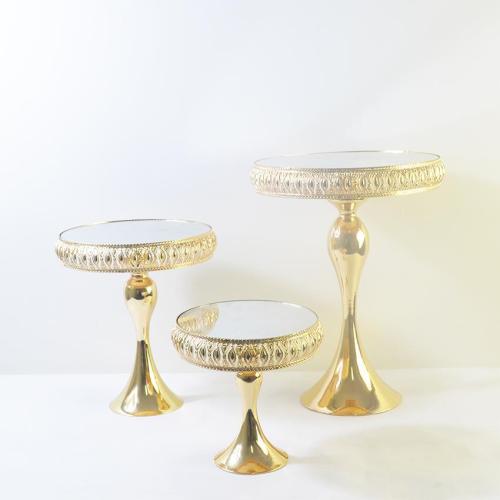 electroplating drum-shaped cake stand site layout props wedding mermaid decoration jewelry display bracket