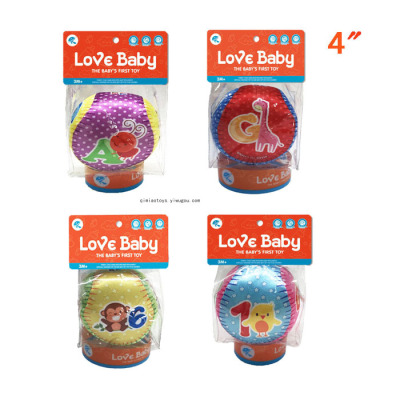 Toys for Children and Infants Learning Ball Animal Cognition Ball Baby's Holding Ball Toy Ball Rattle Ball 4-Inch Baby Cloth Ball