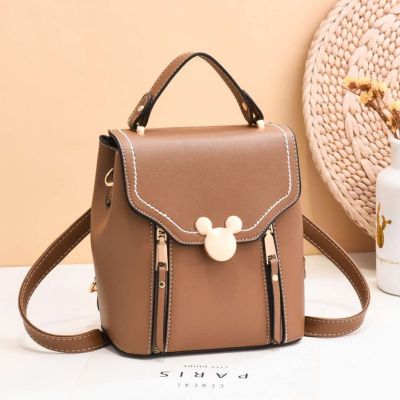 Spot Bag For Women 2020 New Autumn And Winter Fashion Trendy Simple And Portable Cartoon Avatar Buckle Super Pop Backpack