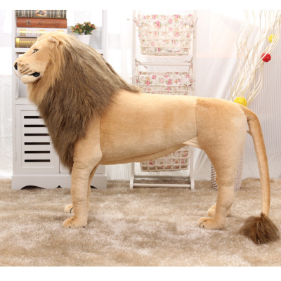 Simulation Lion Plush Toy Large Cute Doll for Girls Children's Birthday Gifts Photography Home Decoration