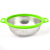 High-Quality Stainless Steel Multi-Purpose Fruit Basket Vegetable Washing and Rice Washing Drain Basket Dense Hole Hollow Binaural Vegetable and Fruit Basket Storage Basket