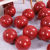 10-Inch Internet Celebrity Pomegranate Red Matte Double-Layer Gem Red Balloon Wedding Birthday Party Decoration Supplies Balloon