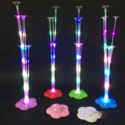 New Plum Blossom Luminous Lamp Table Floating Wedding Birthday Layout Bracket Decorative Base Balloon Stick