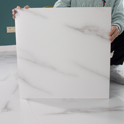PVC Floor Stickers Self-Adhesive Waterproof Non-Slip Wear-Resistant Imitation Marble Tile Self-Adhesive Floor Leather