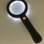 New Rechargeable Thickened Glass High-Power Reading Magnifying Glass Army Green/Black Optional 9 LED Lights 3-Speed Switch