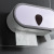 Multi-Functional Tissue Box Toilet Punch-Free Tissue Box Toilet Paper Holder Bathroom Removable Plastic Paper Napping Box