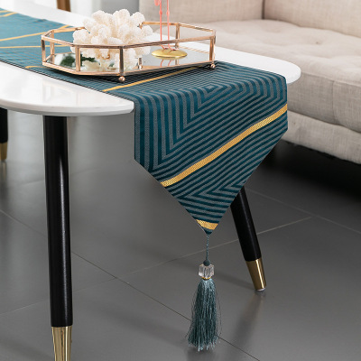 2020 Table Runner Coffee Table TV Cabinet Cover Cloth Modern Simple Solid Color Long Tablecloth Can Be Customized