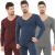 Dralon Thermal Underwear Set Men's Autumn and Winter Thickening Seamless Autumn Suit V-neck Slim Bottoming Self-Heating