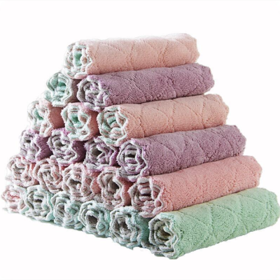 Household Cleaning Cloth Oil-Free Rag Kitchen Supplies Absorbent Towel Lint-Free Tablecloth Household Dishcloth