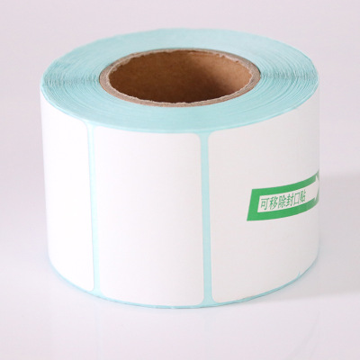Single Proof Heat-Resistant Label Printing Paper 50*30*800 Sticker Label Paper Logistics Electronic Waybill Bar Code Sticker