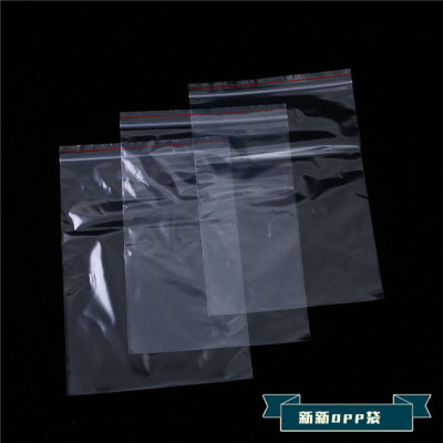 Thickened Ziplock Bag Small Transparent Food Sealed Bag PE Sub-Packaging Sample Plastic Bag Sealing Packaging Bag