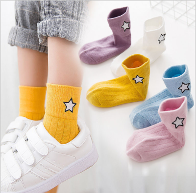 2020 Children's Socks Autumn and Winter New Mid-Calf Length Socks Boys and Girls Digital Children's Socks Baby Socks