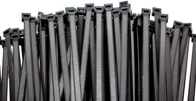 Heavy Duty Cable Zipper Cable Tie Durable Solid Nylon Cable Tie 120 Pounds Tensile Strength 15 Inches UV Black