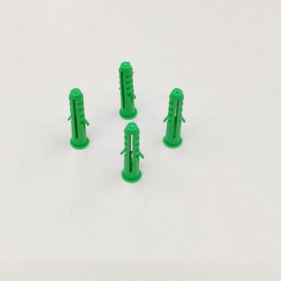 Factory in Stock Plastic 6mm Color Green Expansion  Anchors Expand Nails With Screw Wall Plugs
