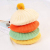 Children's Beret Fall Winter Fashion Two-Color Fur Ball Baby Trendy Multi-Color Cute Solid Color Knitted Hat