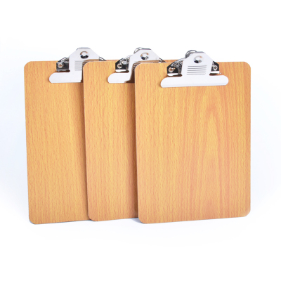 32k Wooden Writing Pad Butterfly Folder Papers Wooden Clip Power Clip Menu Holder ji shi jia