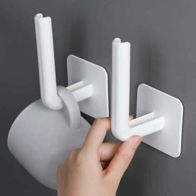 Punch-Free Storage Hook Kitchen Chopping Board Pot Lid Rack Household Multi-Functional Tissue Holder Water Cup Hanger